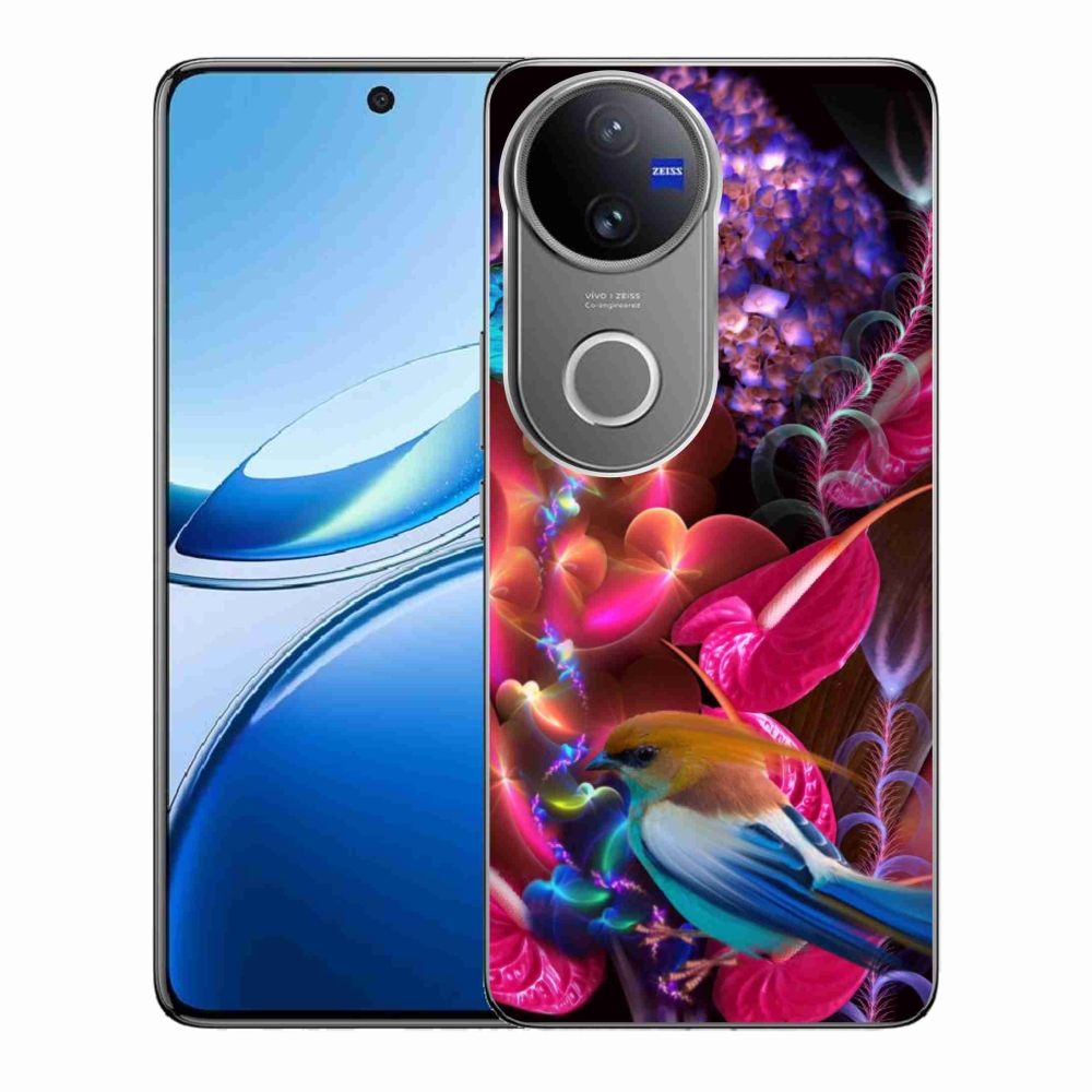 Gél borító mmCase a Vivo V50 5G készülékhez - színes virágok