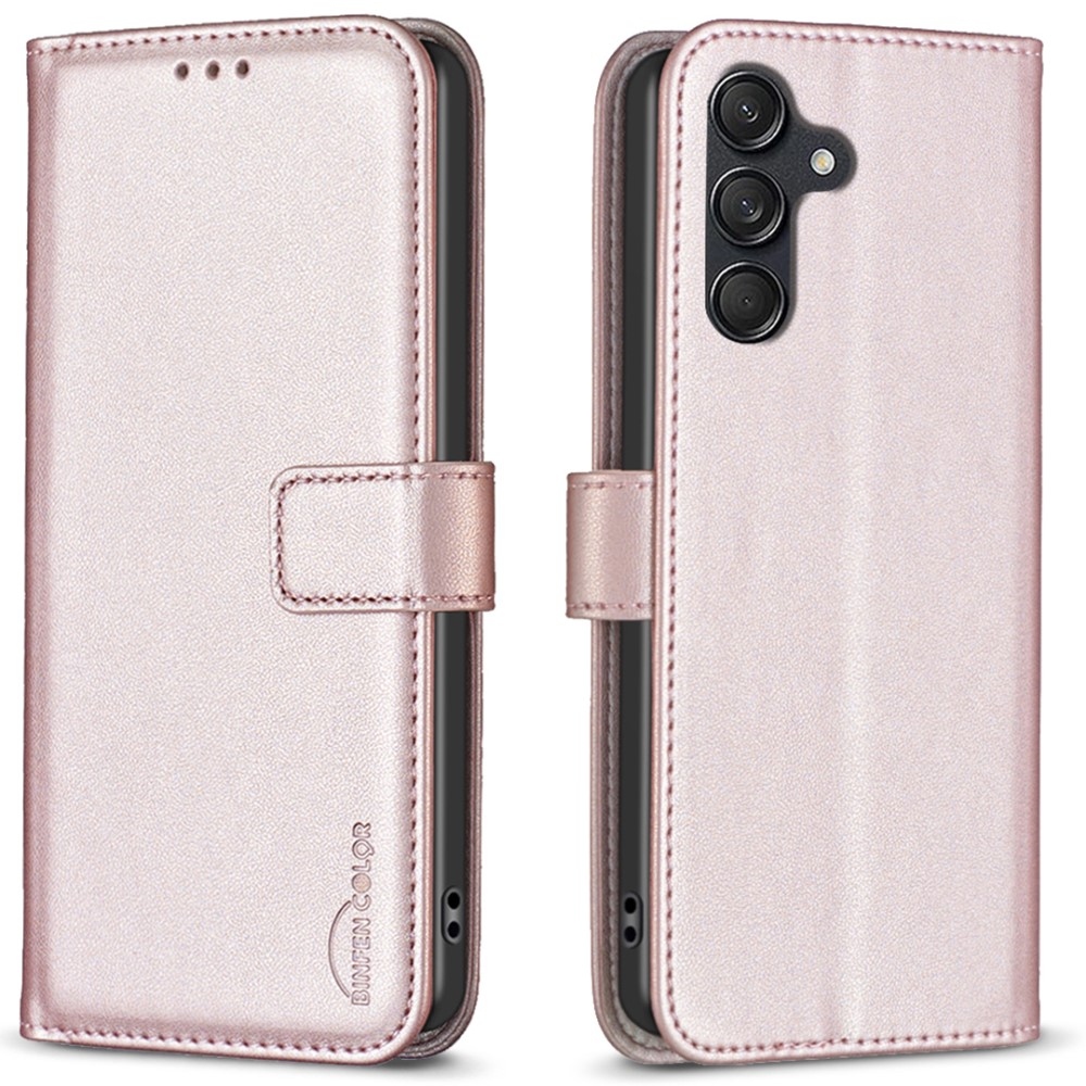 BNF könyvtáska Samsung Galaxy M55 5G - rózsaarany