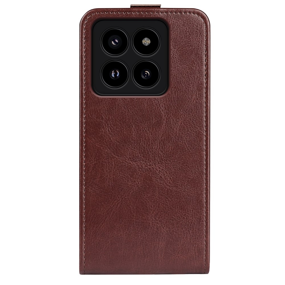 Függőleges könyvtáska Xiaomi 14 Pro-hoz - barna