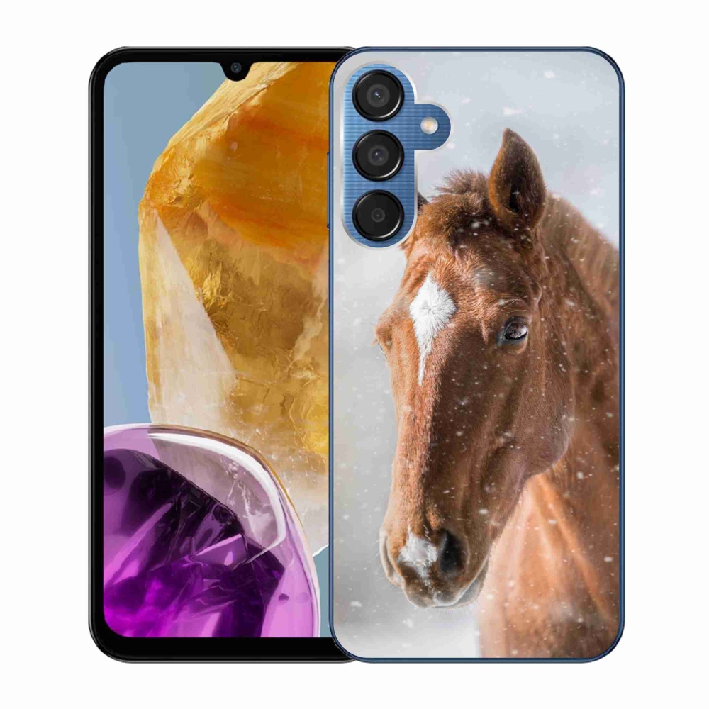 Zselés borítás mmCase Samsung Galaxy M15 5G - barna ló 2