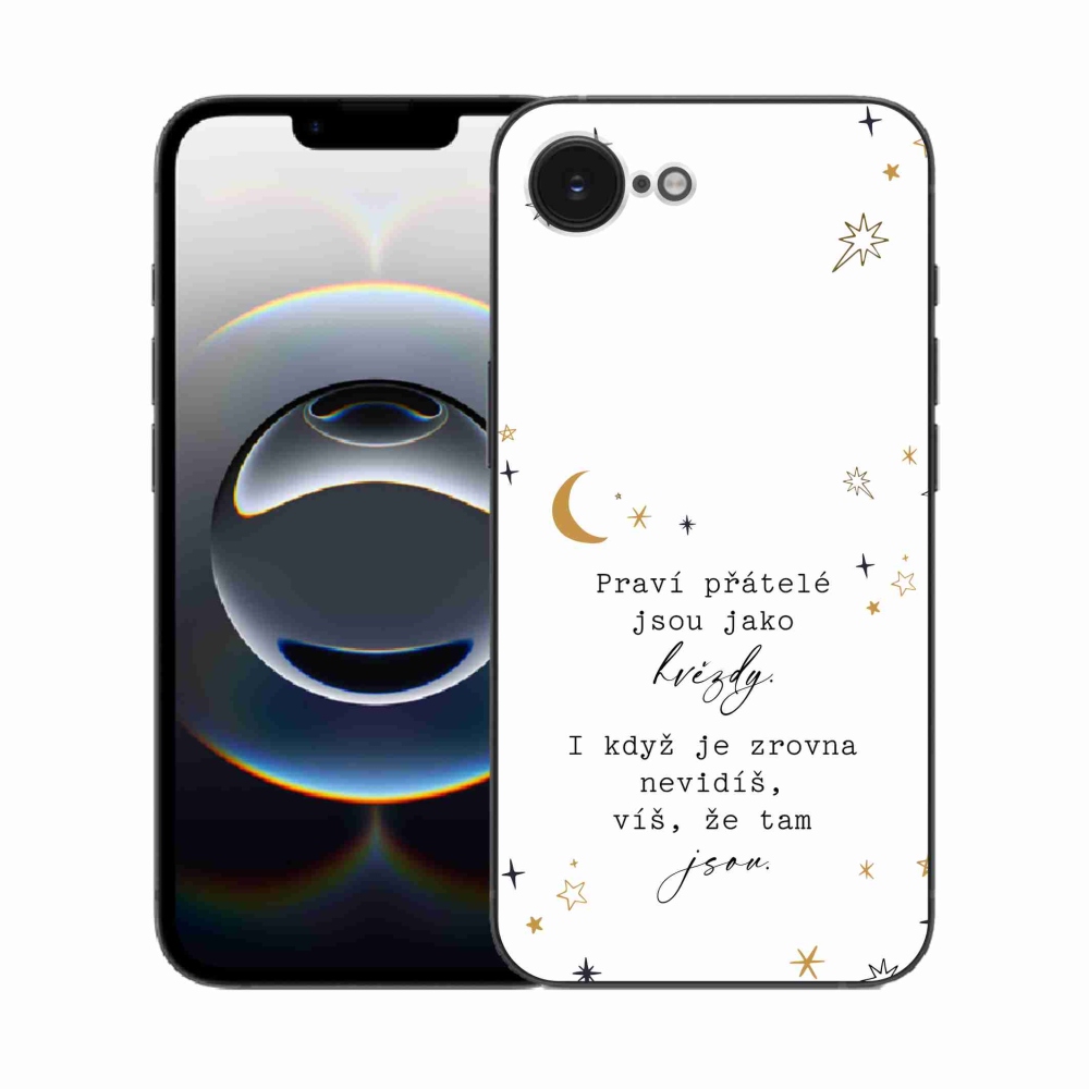 Gél borítás mmCase iPhone 16e készülékhez - idézet 6 fehér háttér