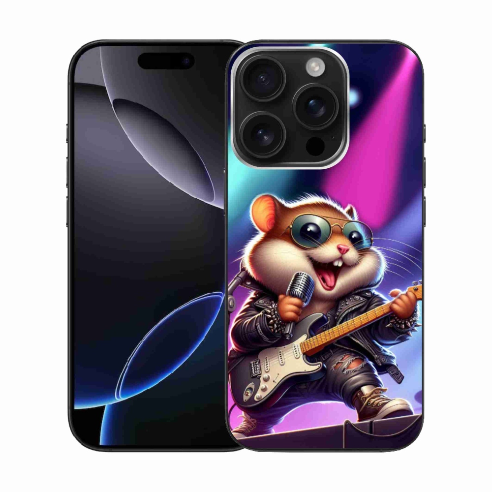 Zselés borítás mmCase iPhone 16 Pro készülékhez - hörcsög hintalóval