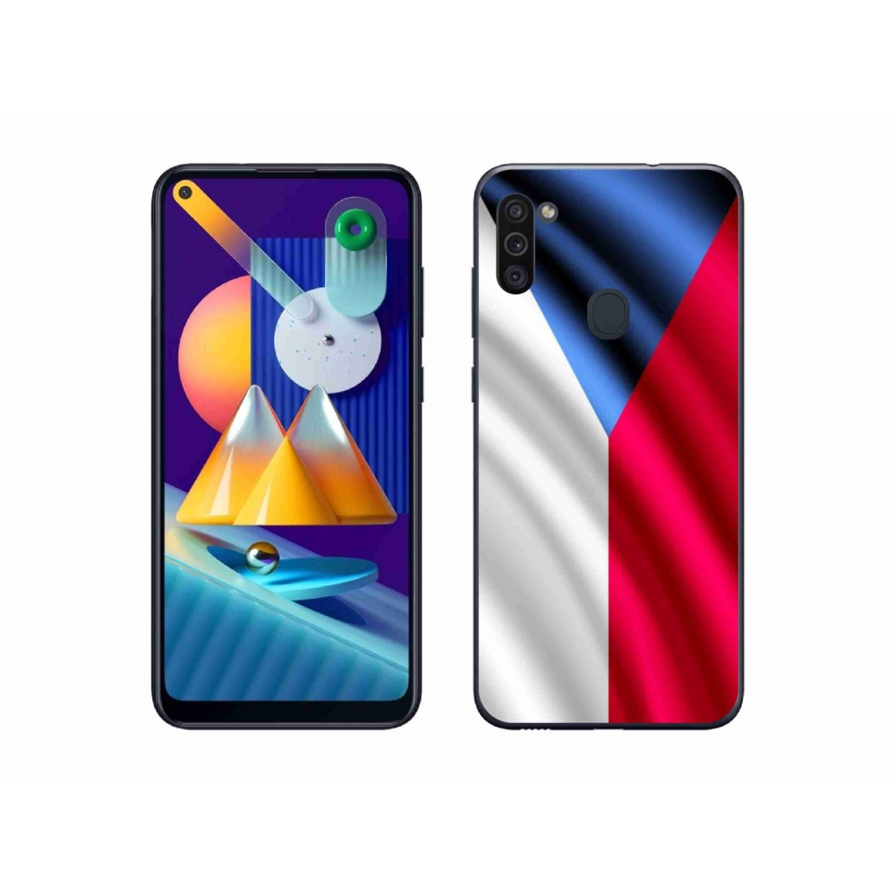 Gél védőhuzat mmCase Samsung Galaxy M11 - cseh zászlóhoz