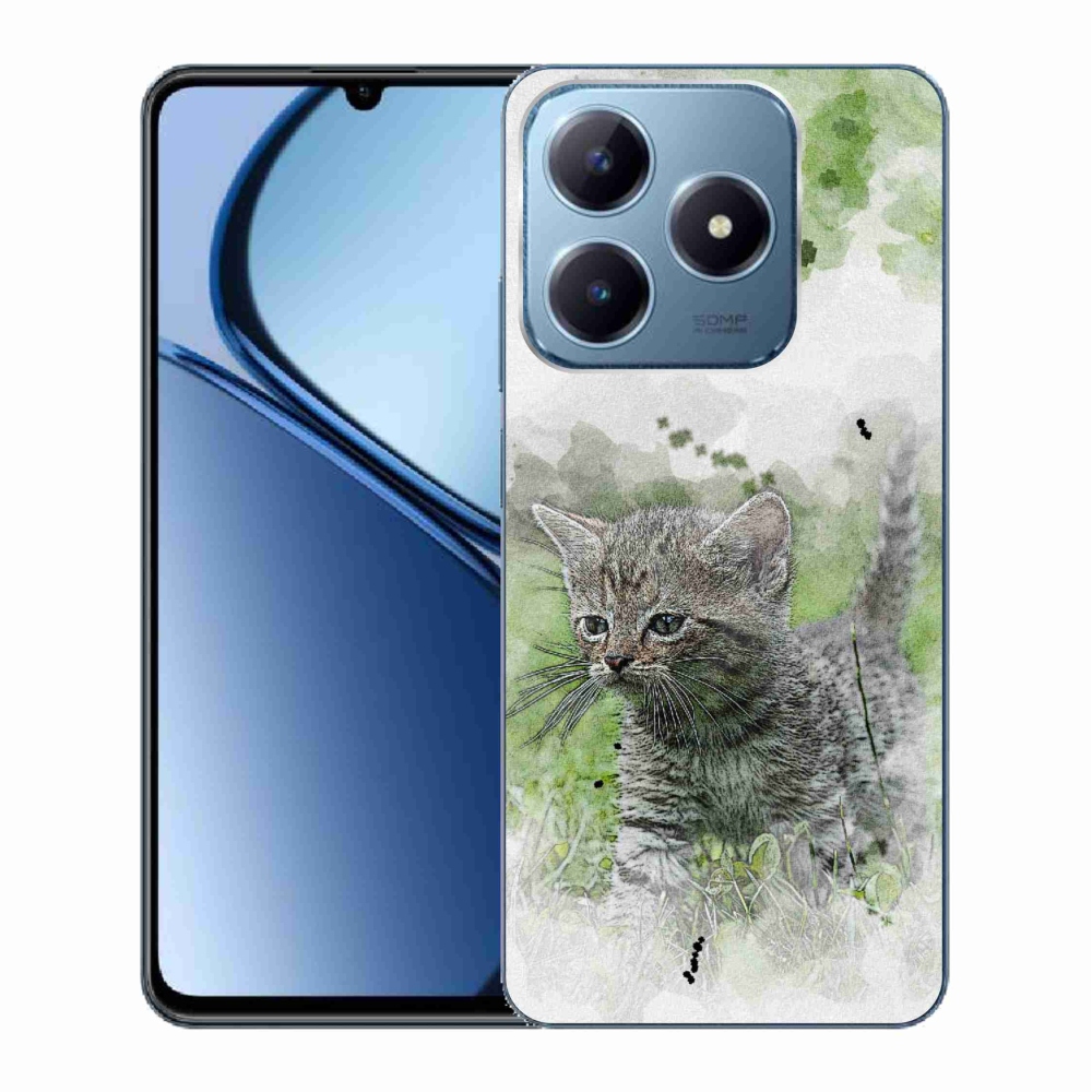 Gél borítás mmCase a Realme C63 készülékhez - aranyos cica 1