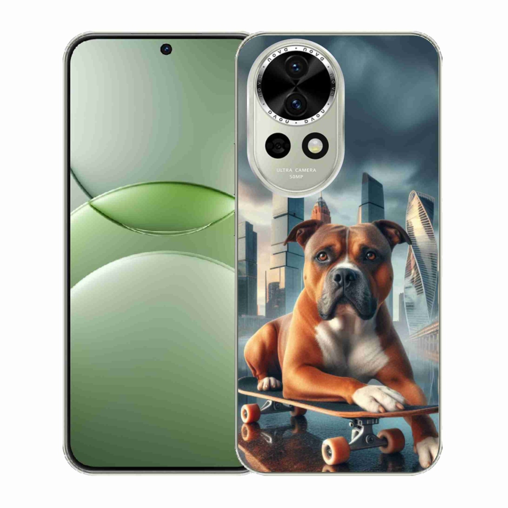 Gél borítás mmCase a Huawei Nova 13 5G számára - kutya gördeszkán