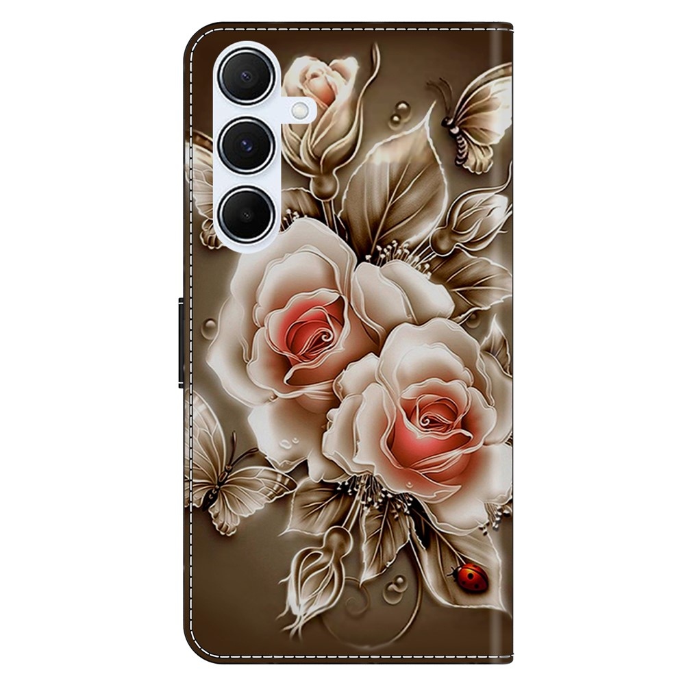Firmly book tok Samsung Galaxy A17 5G/A26 5G - barna rózsa