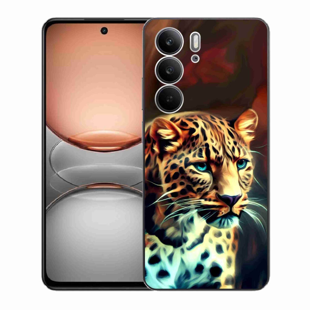 Gél borítás mmCase a Realme C75 készülékhez - leopárd