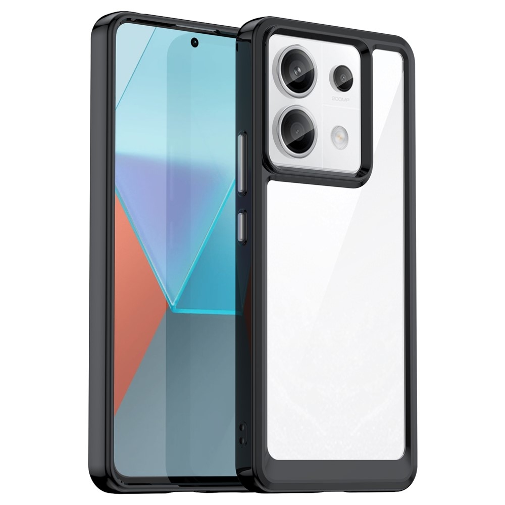 Gél tok rögzített hátlappal Xiaomi Redmi Note 13 Pro 5G/Poco X6 5G - fekete