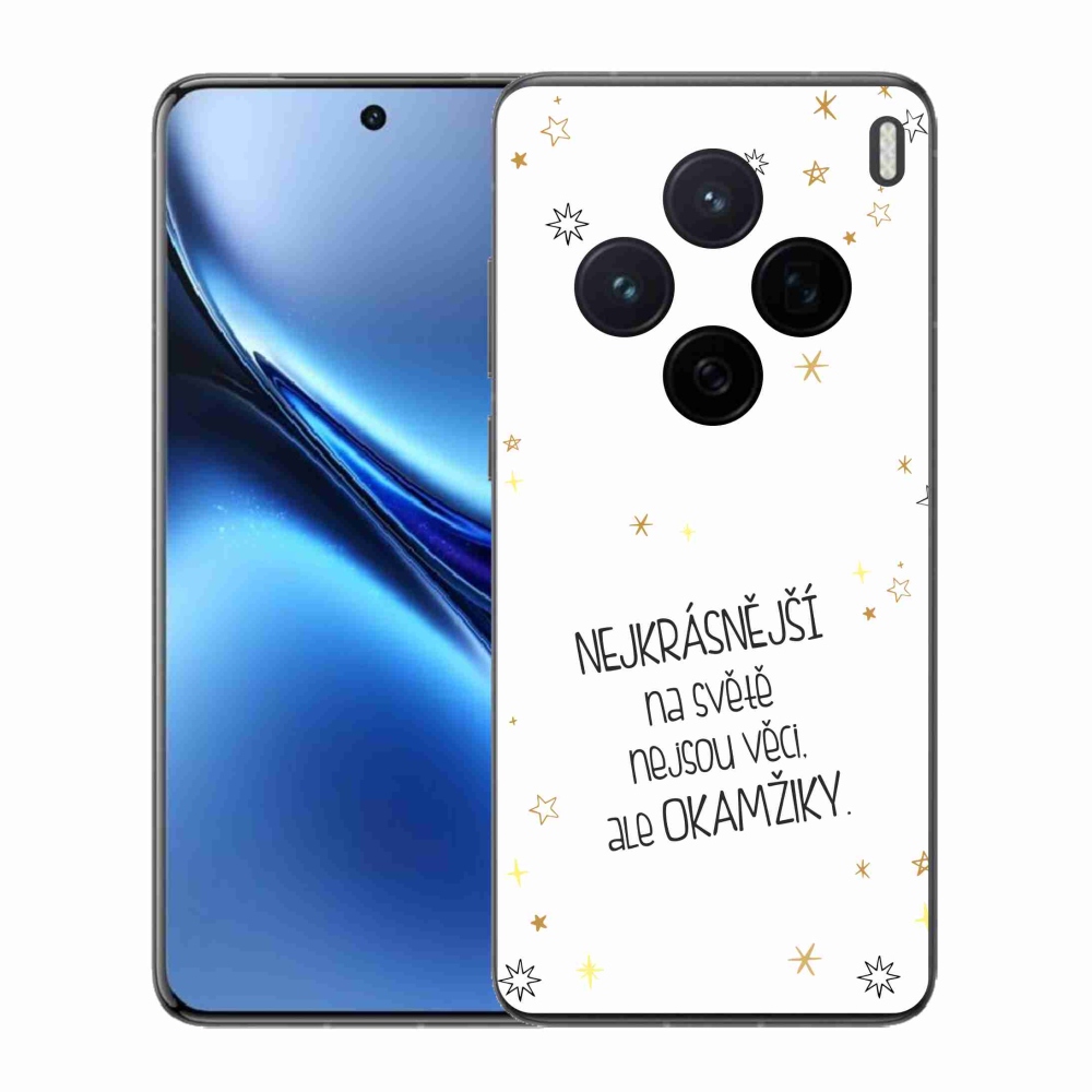 Zselés borítás mmCase a Vivo X200 5G - idézet 4 fehér háttérrel