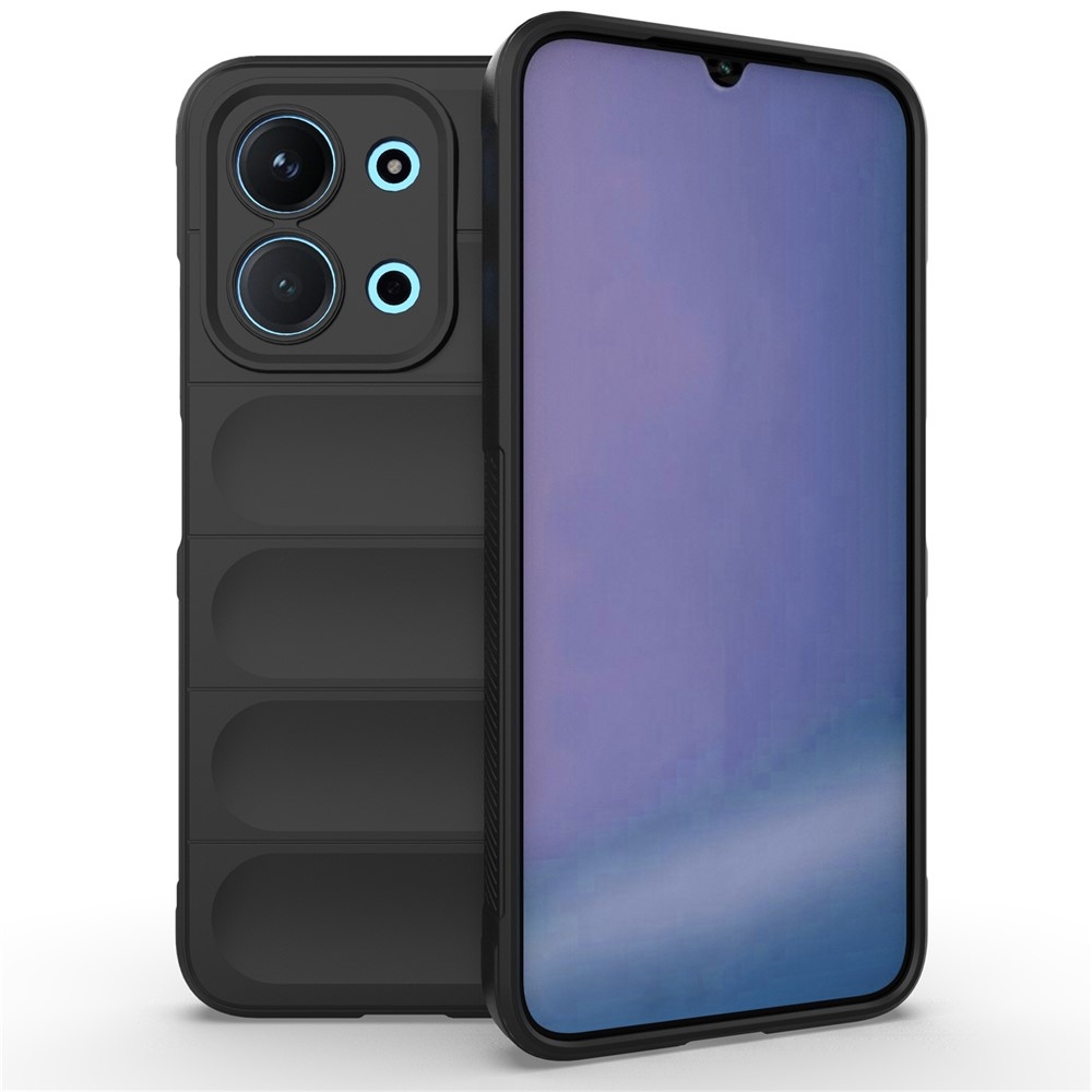 Rugg tartós zselés tok Xiaomi Redmi 15C 4G (171mm)/Poco C85 4G (171mm) - fekete