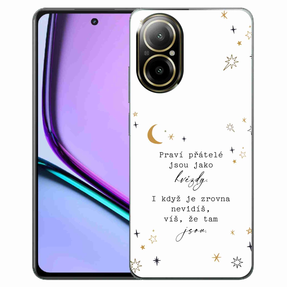 Gélborítás mmCase a Realme C67 készülékre - idézet 6 fehér háttér
