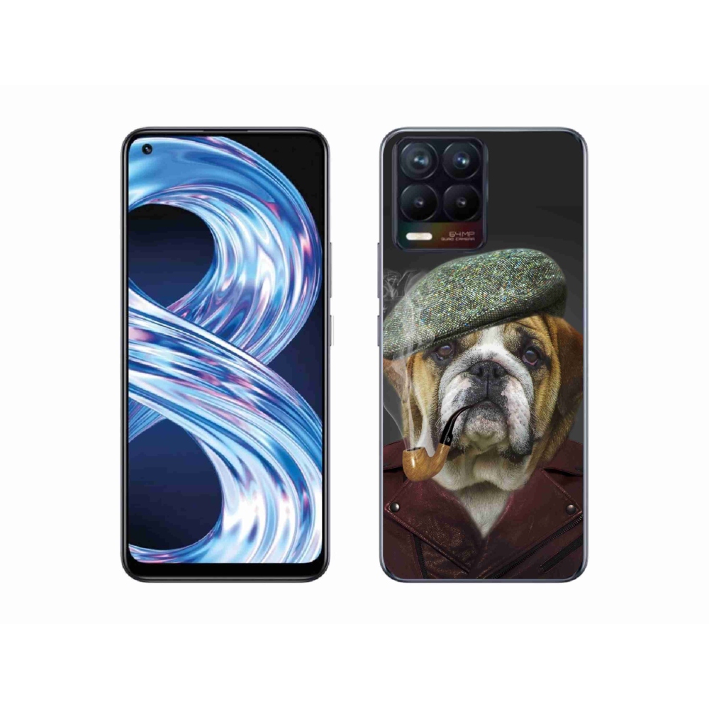 Zselés borítás mmCase a Realme 8 Pro-hoz - kutya csővel