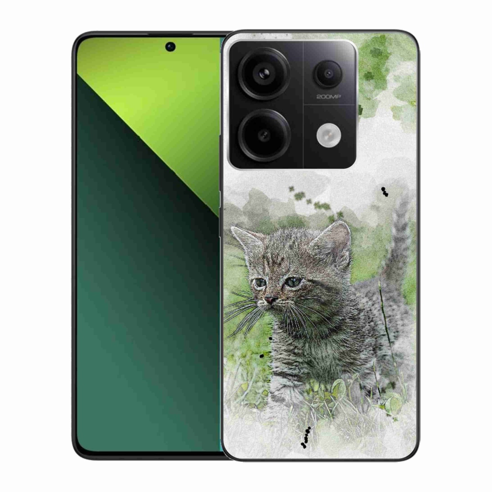 Gél borítás mmCase a Xiaomi Redmi Note 13 Pro 5G/Poco X6 5G számára - aranyos cica 1