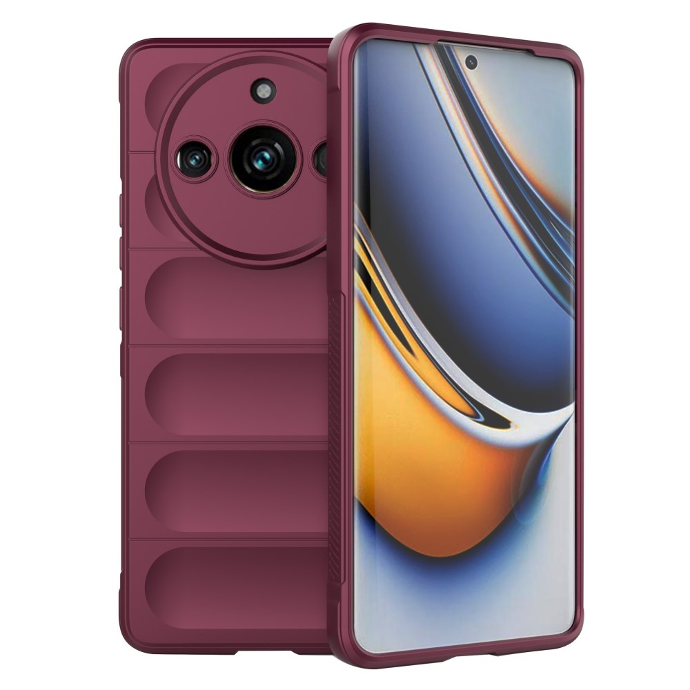 Ütésálló zselés tok a Realme 11 Pro 5G/11 Pro+ 5G készülékhez - bordó színű