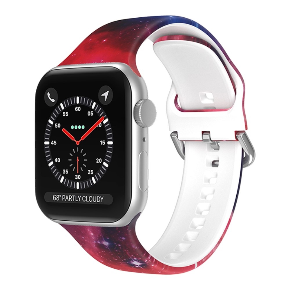 Nyomtatott szilikon szíj Apple Watch Ultra/Ultra 2 49mm/SE/SE 2022/2023 44mm/9/8/7 45mm/6/5/4 44mm/3/2/1 42 mm - minta E