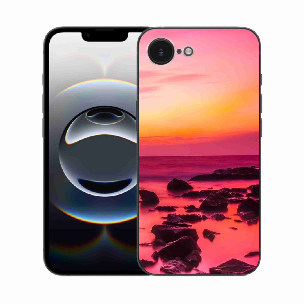 Zselés borítás mmCase iPhone 16e készülékhez - tenger és ragyogás