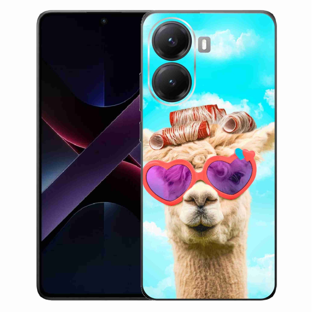 Gél borítás mmCase a Xiaomi Poco X7 Pro 5G számára - szemüveges láma
