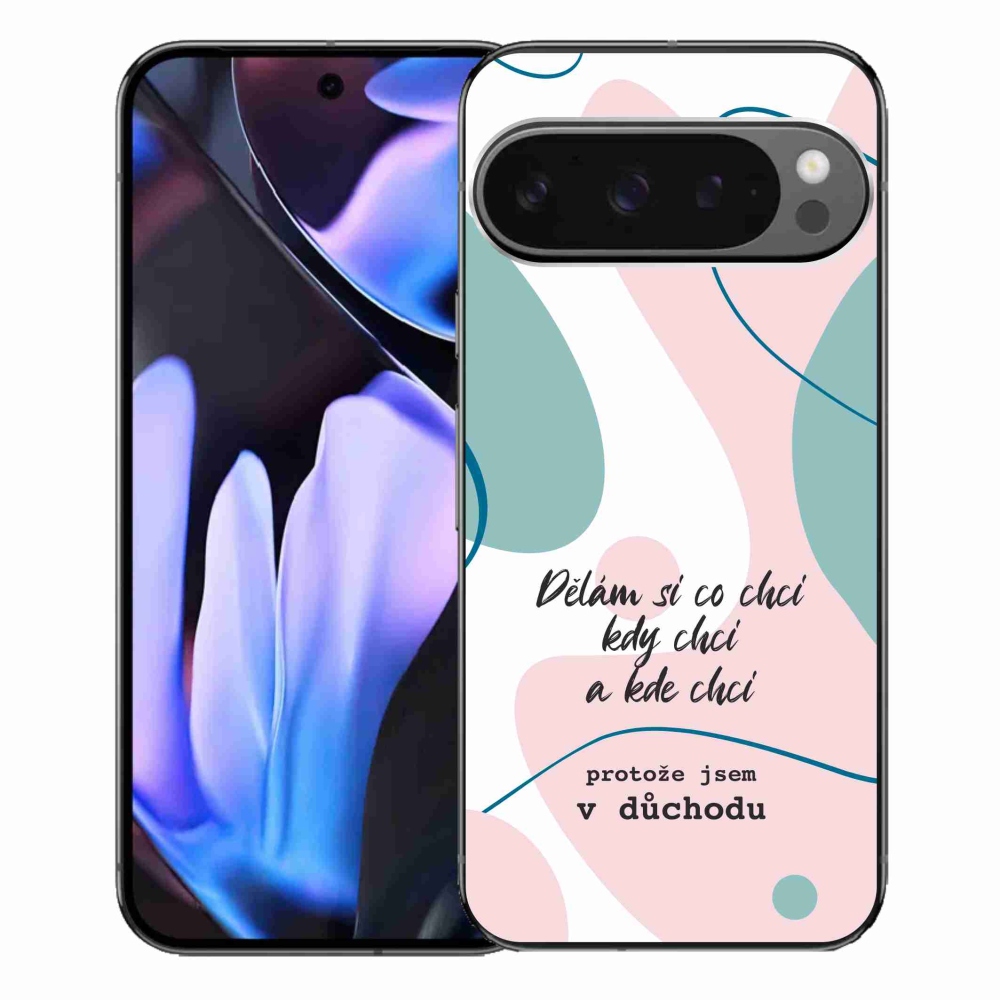 Gél borítás mmCase a Google Pixel 9 Pro XL-hez - vicces szöveg 10 fehér háttérrel