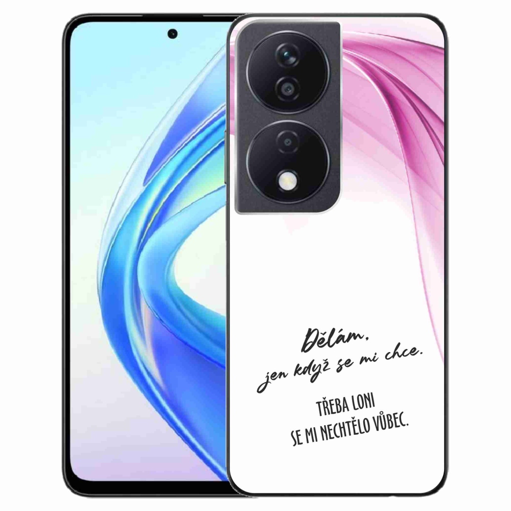 Gél borító mmCase a Honor X7b/Honor 90 Smart készülékhez - vicces szöveg 12 fehér háttérrel