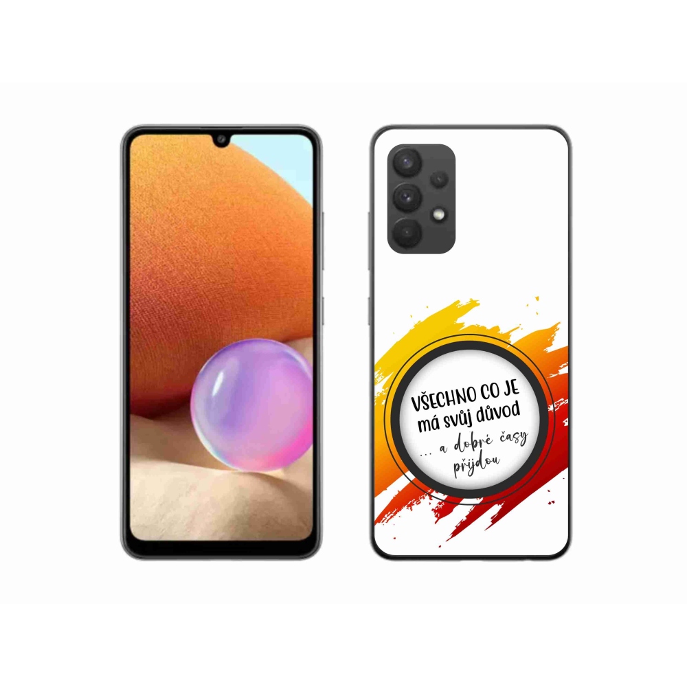 Gél borító mmCase Samsung Galaxy A32 4G - idézet 3 fehér háttér