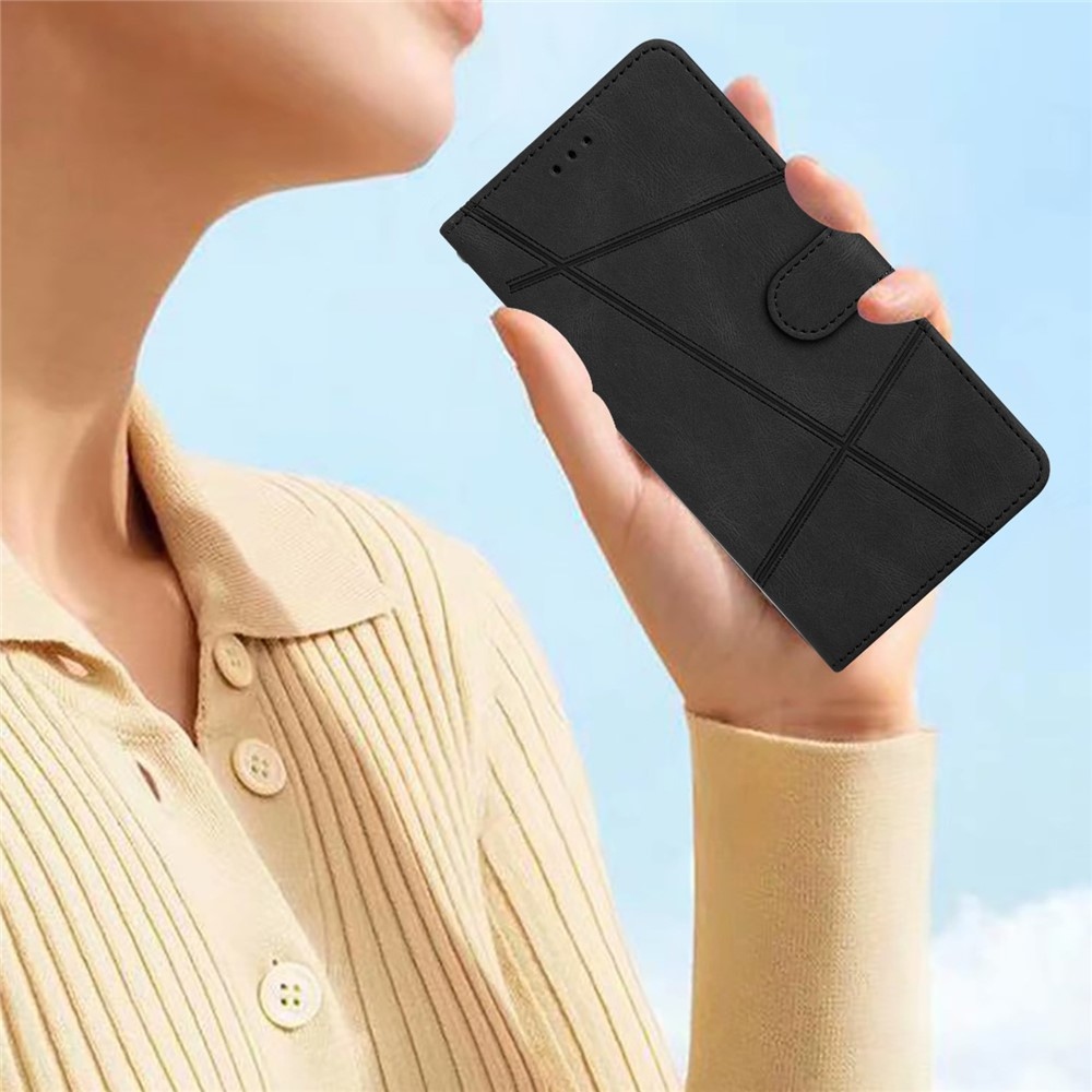 Line könyv tok Xiaomi 15T Pro-hoz - fekete