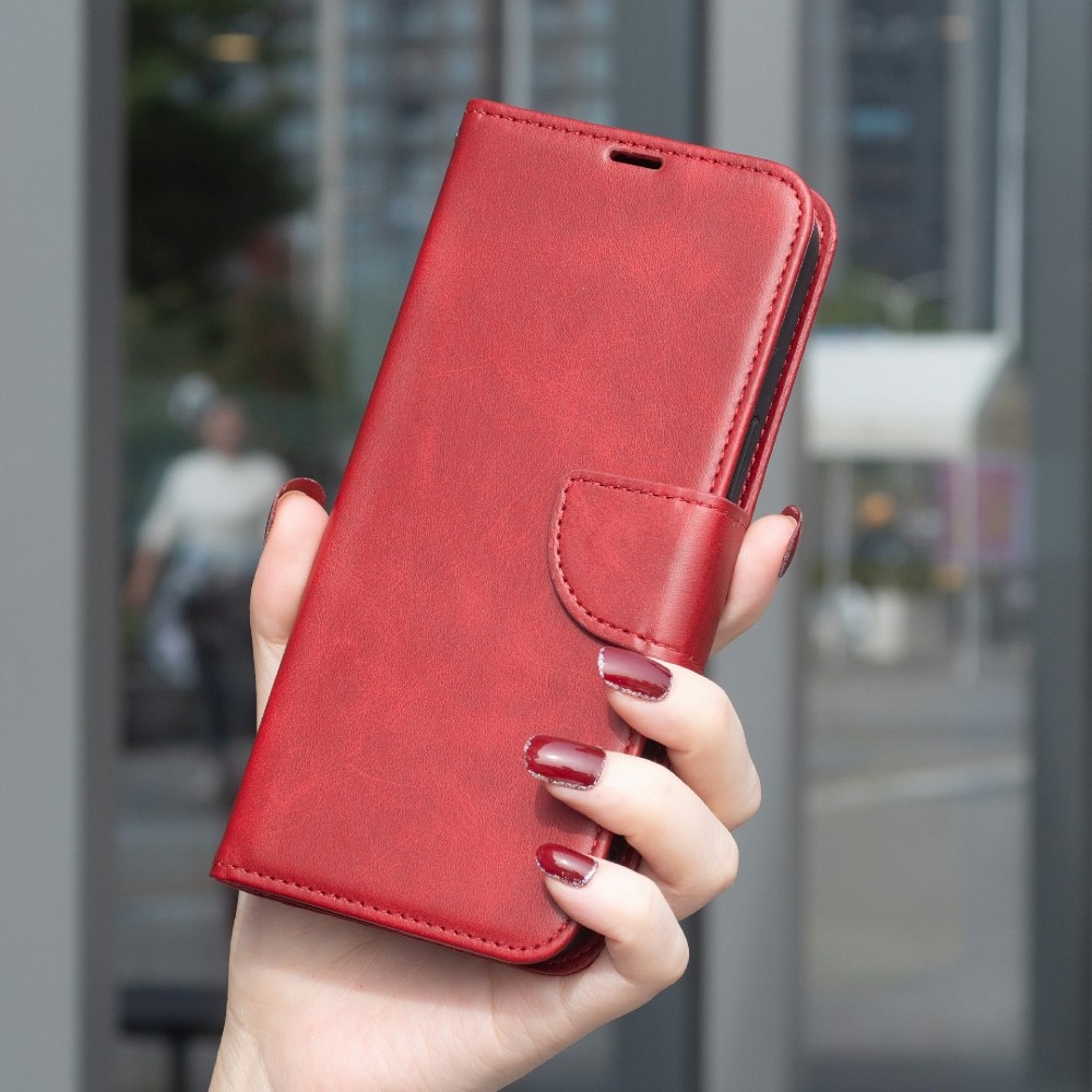 Könyvtáska tok Samsung Galaxy S25 Edge készülékhez - piros