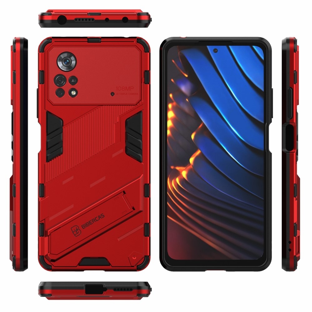 Tartós borító Xiaomi Poco X4 Pro 5G - piros