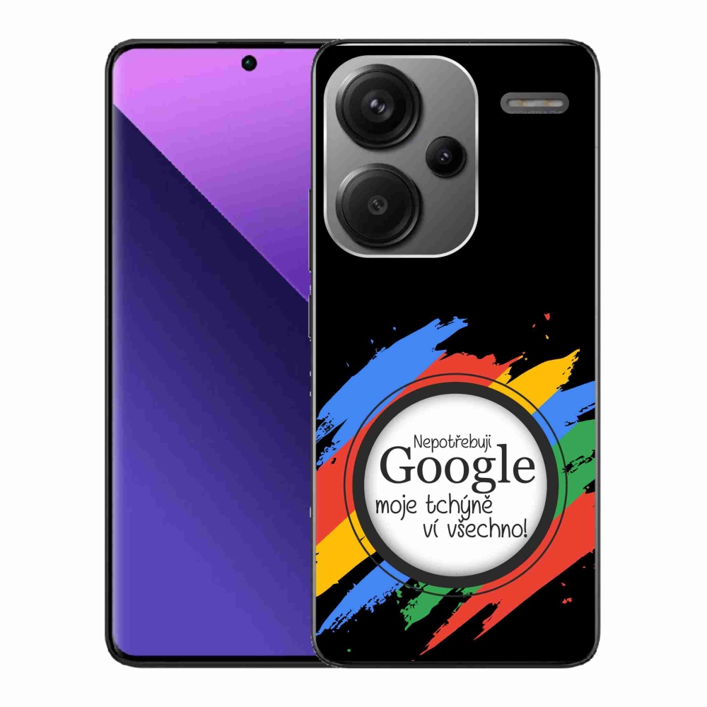 Gél borító mmCase a Xiaomi Redmi Note 13 Pro+ 5G - anyós tudja, hogy minden fekete háttérrel rendelkezik