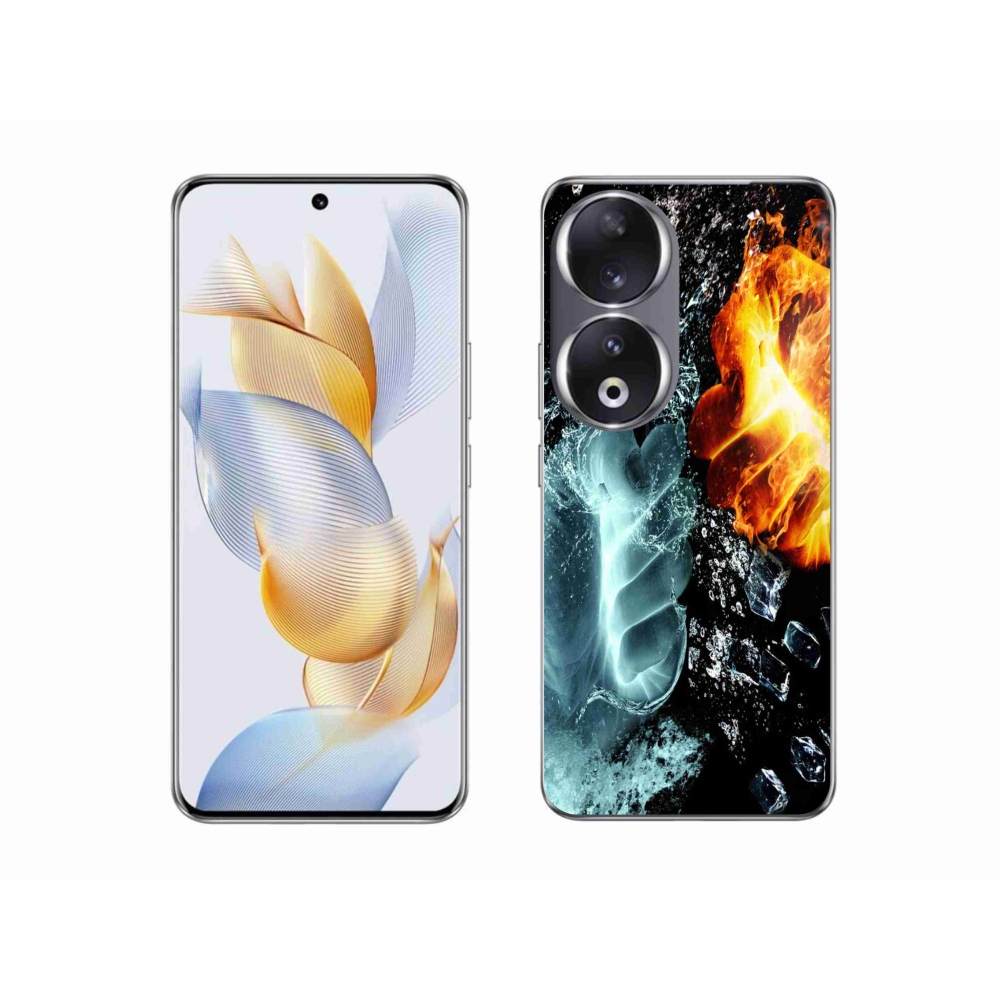 Zselés borítás mmCase a Honor 90 - víz és tűz számára