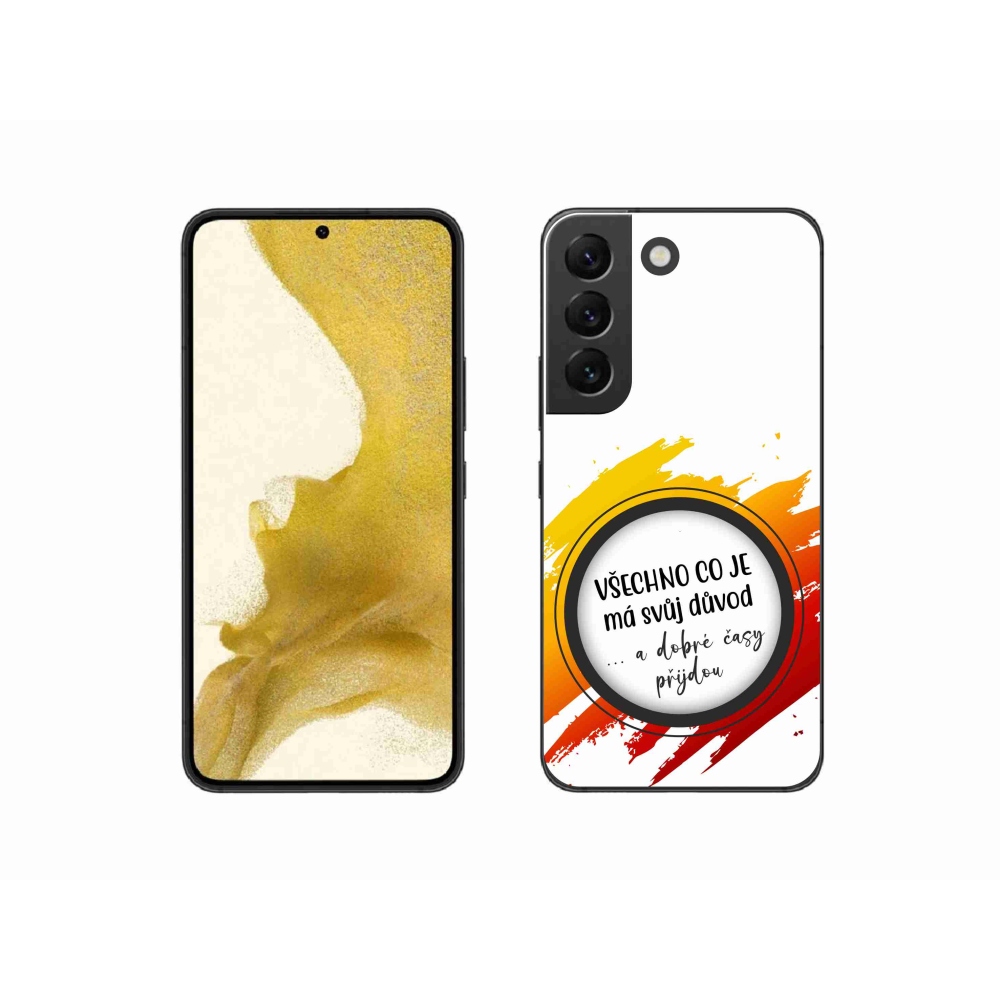 Gél borítás mmCase Samsung Galaxy S22 5G - idézet 3 fehér háttér