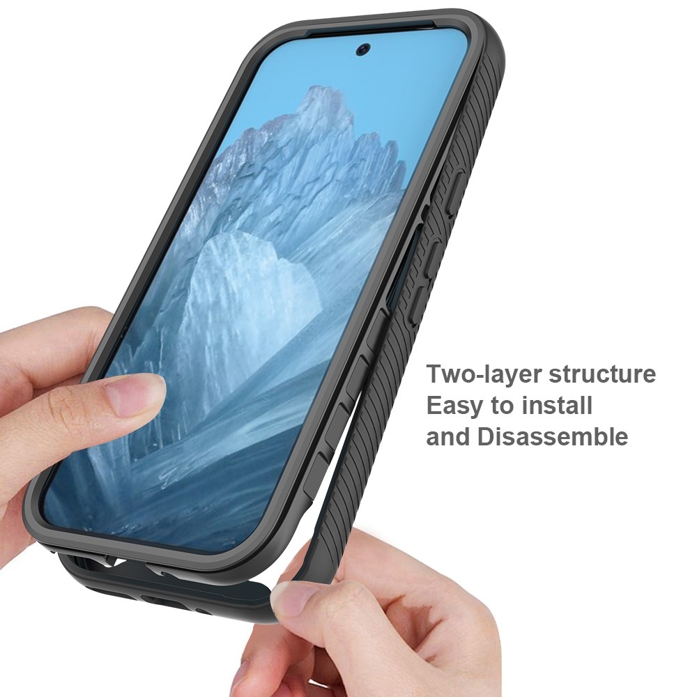 Ütésálló zselés tok a Google Pixel 10 Pro/Pixel 10 képernyővédőjéhez - fekete