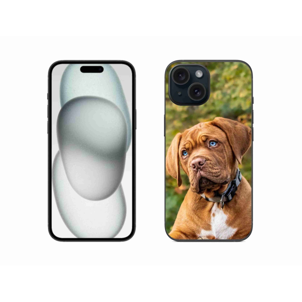 Zselés borítás mmCase iPhone 15 - kölyökkutyakölyökhöz