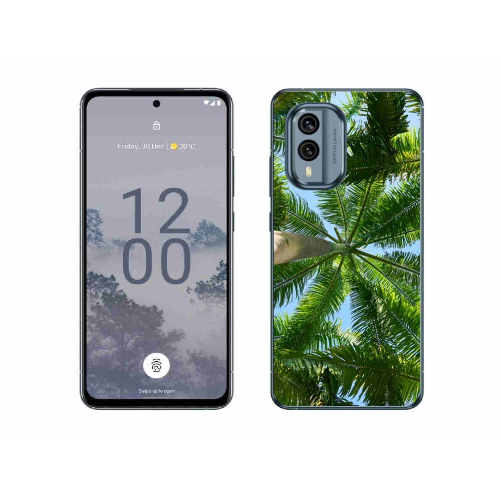 Zselés borítás mmCase a Nokia X30 5G készülékhez - pálmafa