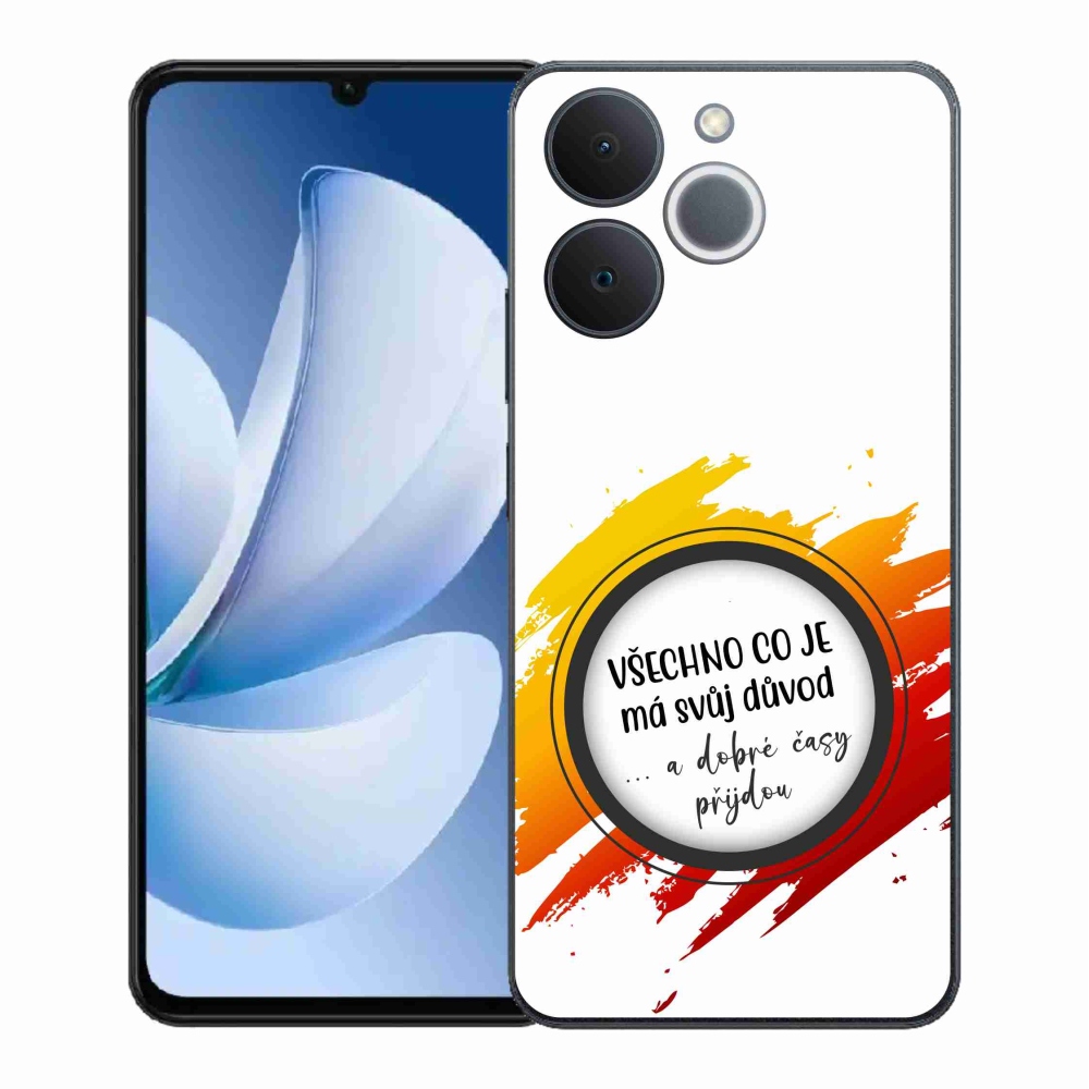 Zselés borító mmCase a Realme Note 70T készülékhez - idézet 3 fehér háttér