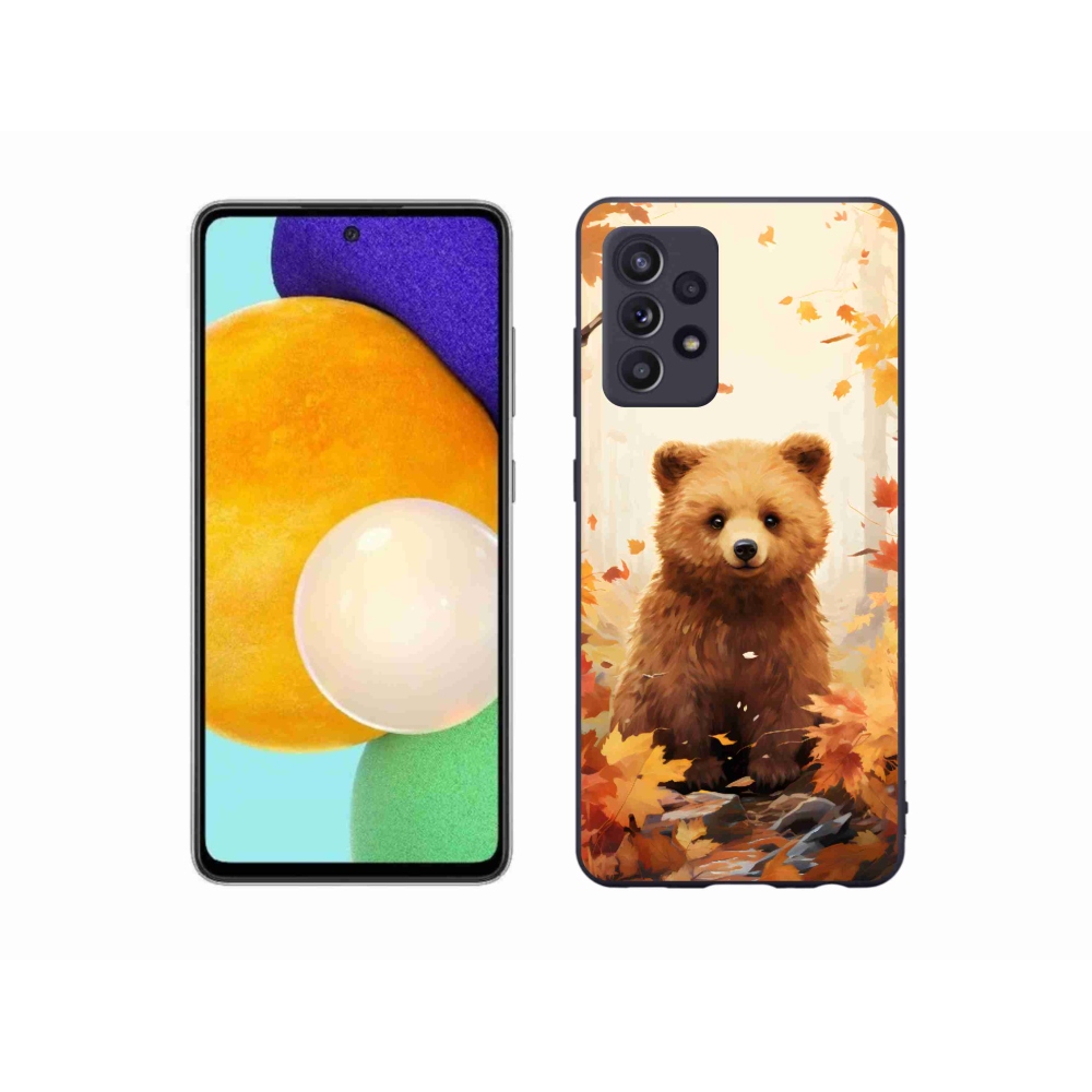 Zselés borítás mmCase Samsung Galaxy A52/A52 5G - medve az erdőben