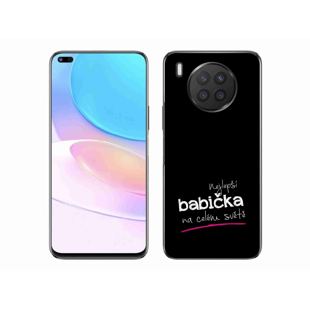 Gél borító mmCase a Huawei Nova 8i - a legjobb nagymama 4 fekete háttérrel