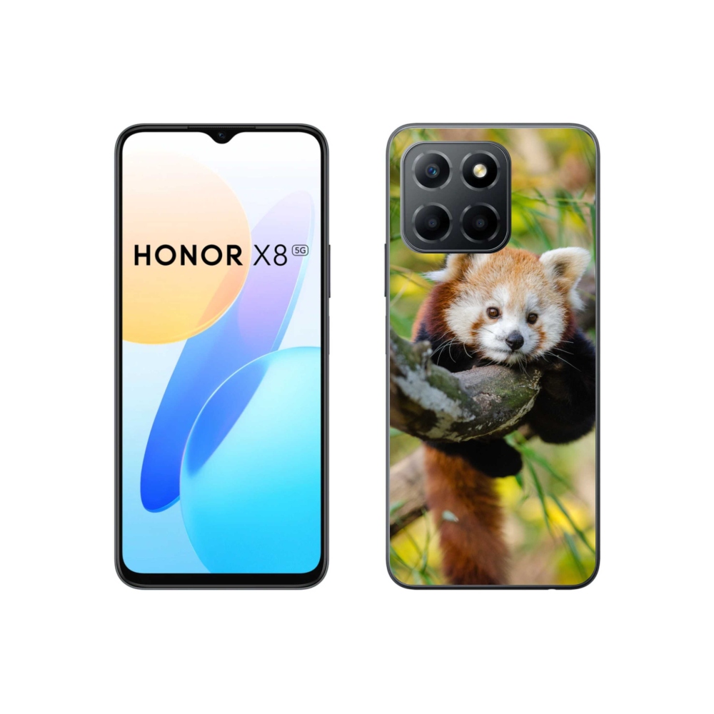 Zselés borítás mmCase a Honor X8 5G/70 Lite 5G készülékhez - pandavörös