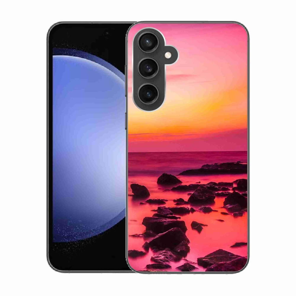 Gél borítás mmCase Samsung Galaxy S23 FE - tenger és világítás