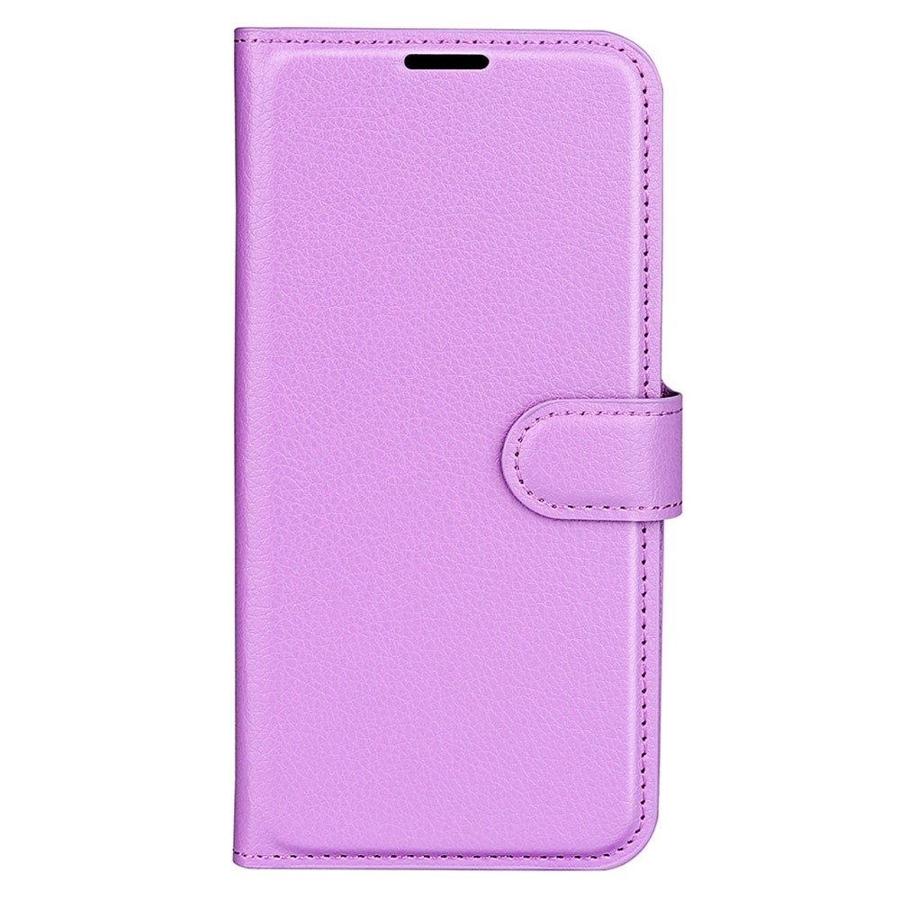 Litchi könyvtáska iPhone 15 Pro Max készülékhez - lila