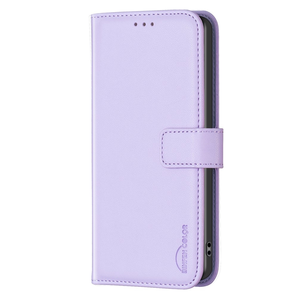 BNF könyvtáska Samsung Galaxy M55 5G - világos lila