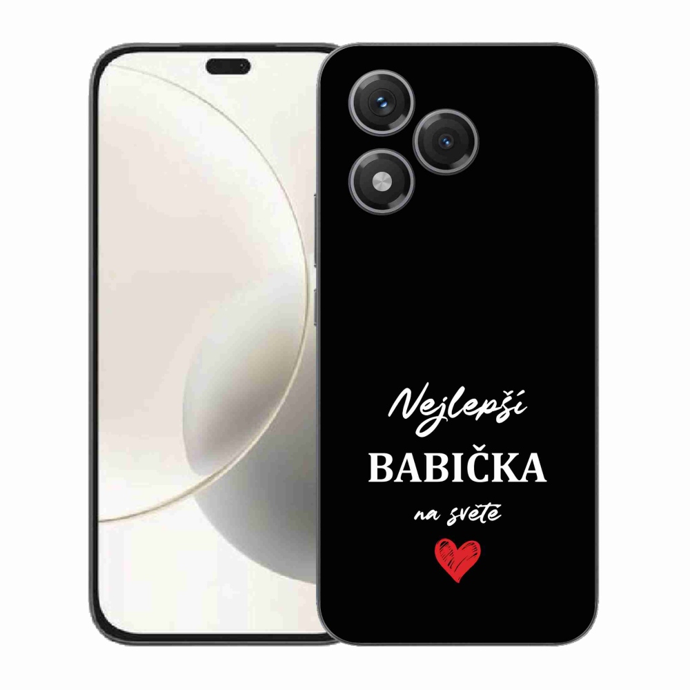 Gél borítás mmCase a Honor 400 Lite-hoz - Best Grandma 1 fekete háttérrel