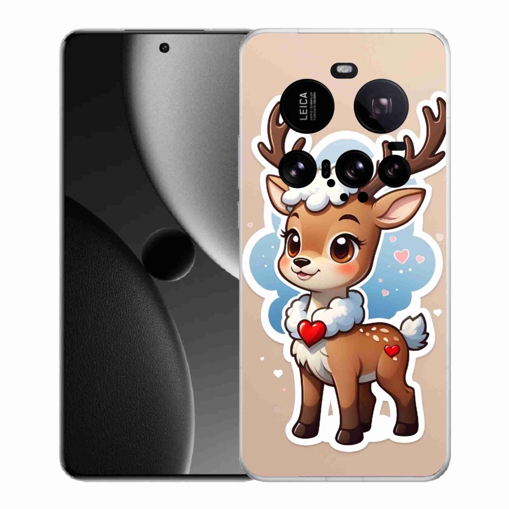 Gél borítás mmCase a Xiaomi 15 Ultra számára - rajzfilm rénszarvas