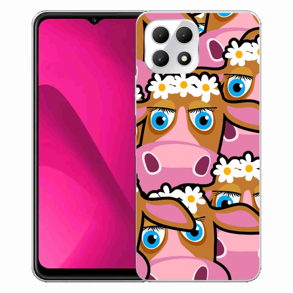 Zselés borítás mmCase a T-Mobile T Phone 2 készülékhez - karikatúrás tehenek