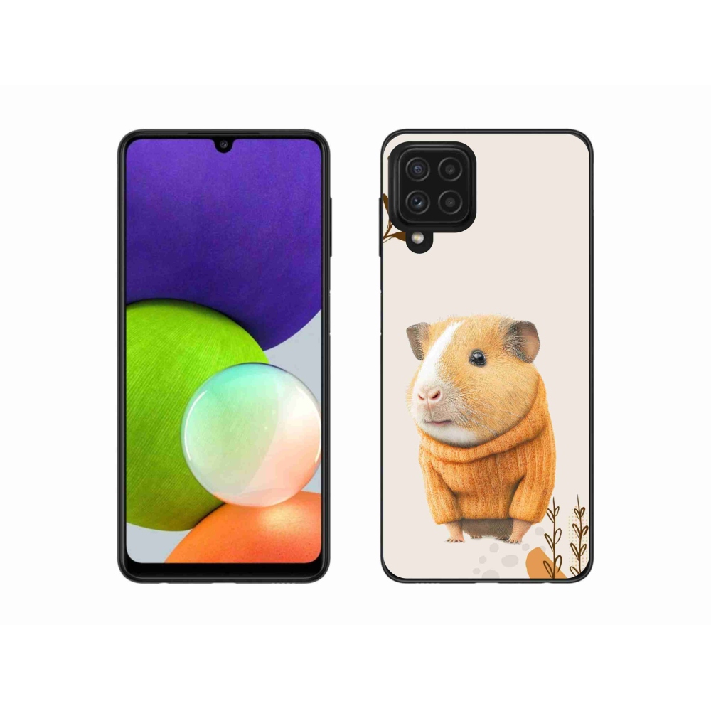 Gél borítás mmCase Samsung Galaxy A22 4G - tengerimalac pulóverben - Samsung Galaxy A22 4G-hez