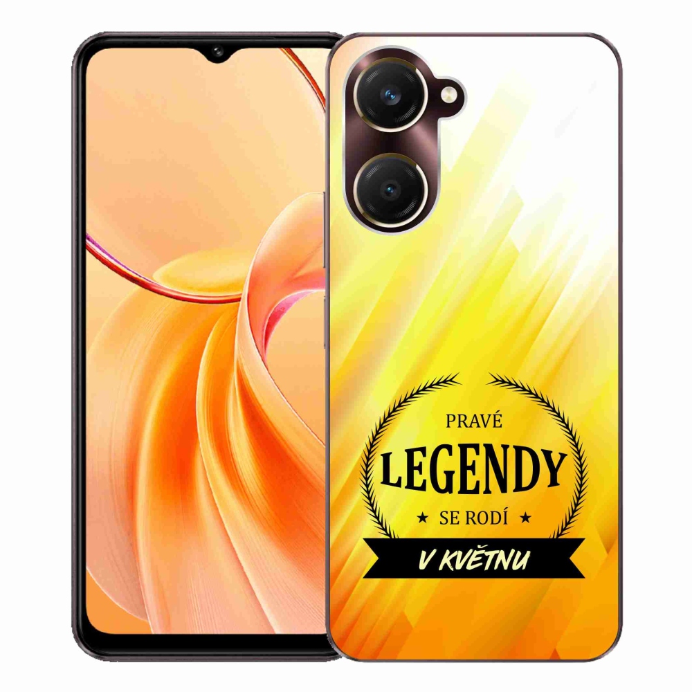 Gel Cover mmCase a Vivo Y28s 5G-n - Legendák májusban sárga háttérrel