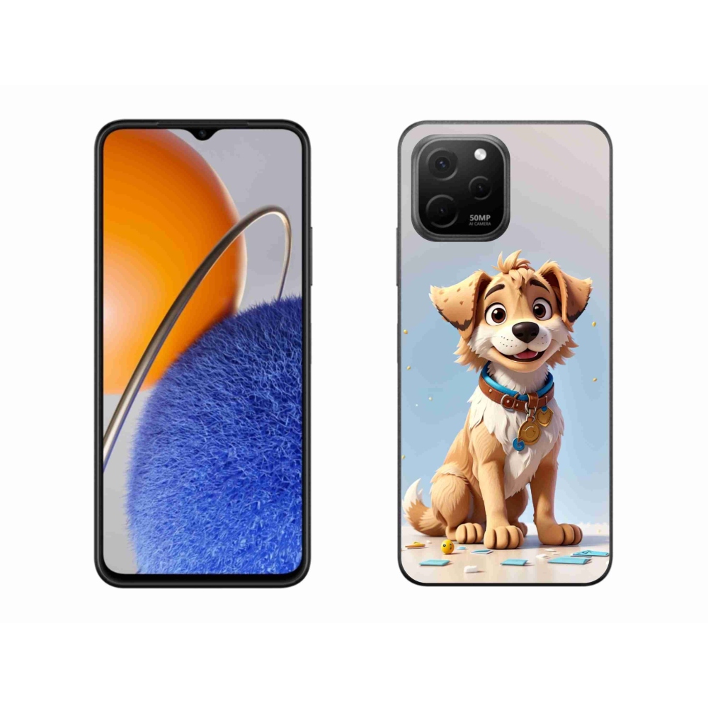 Gél borító mmCase a Huawei Nova Y61 készülékhez - rajzfilm kölyökkutyus