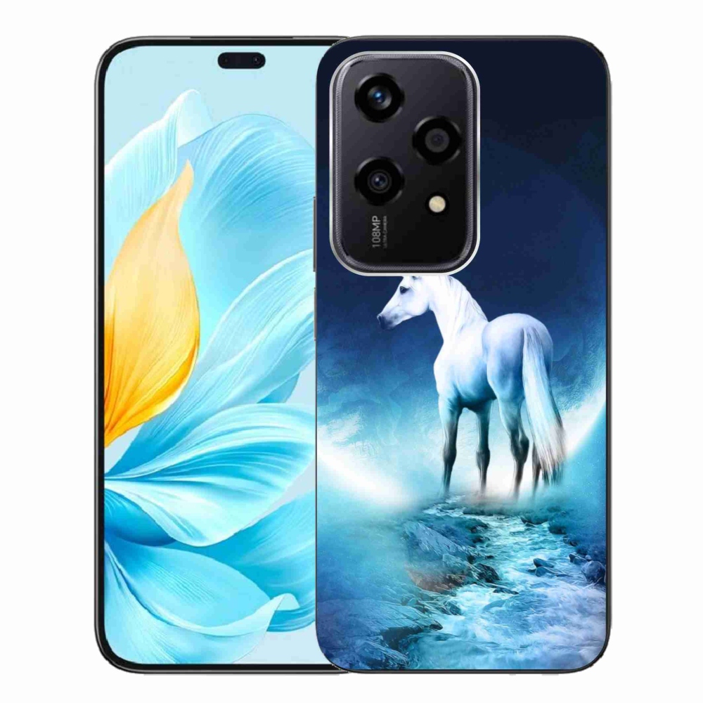 Zselés borítás mmCase a Honor 200 Lite 5G számára - fehér egyszarvú