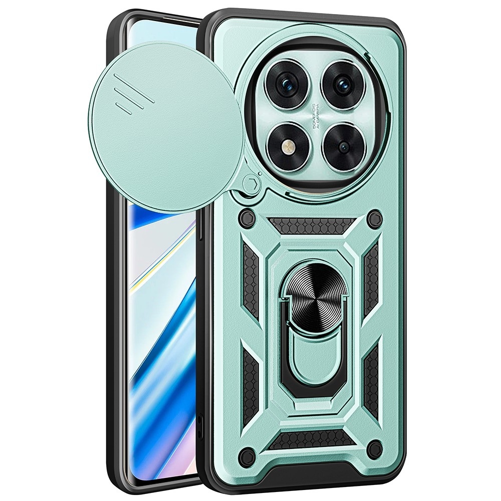 Gyűrűálló borítás a Xiaomi Redmi Note 14 Pro 5G/Poco X7 5G készülékhez - zöld