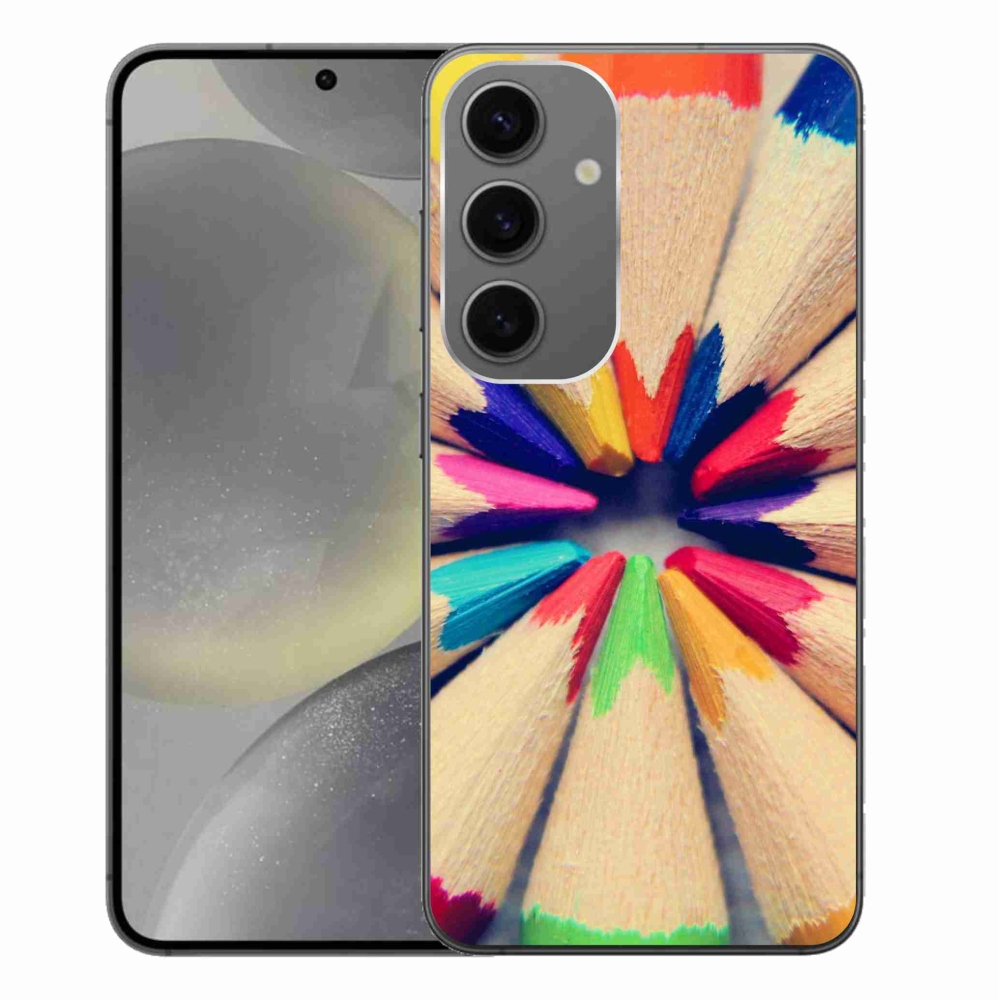 Gél védőhuzat mmCase Samsung Galaxy S24+ készülékhez - zsírkréták