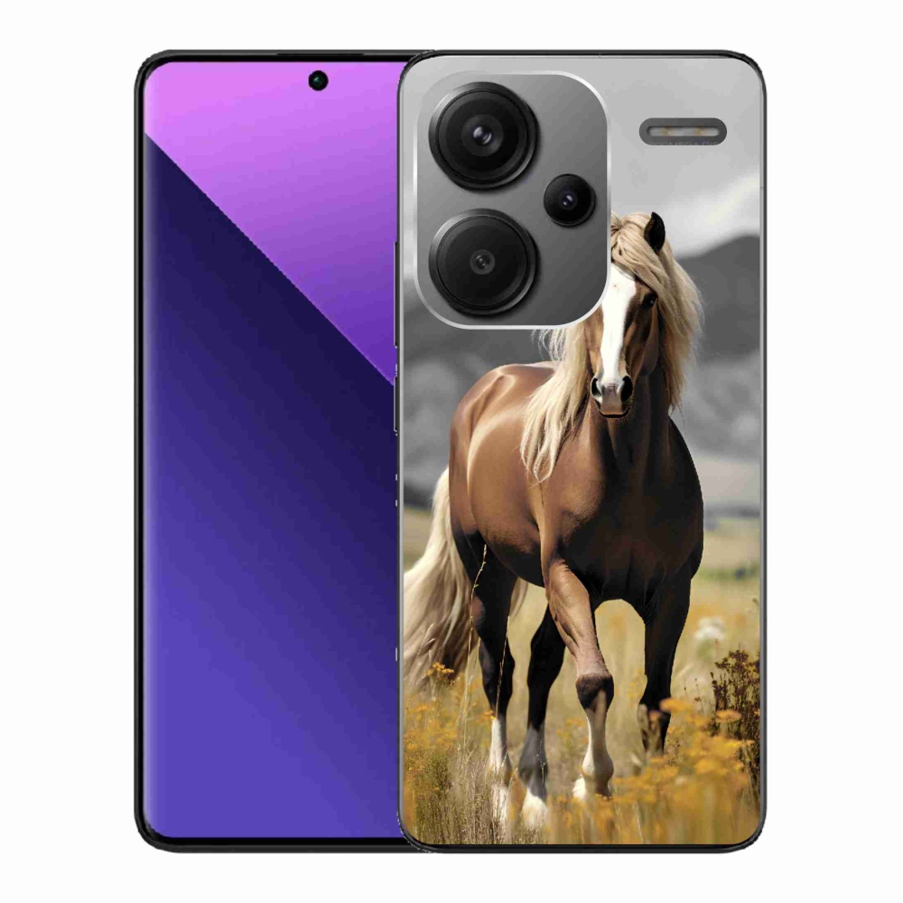 Zselés borítás mmCase a Xiaomi Redmi Note 13 Pro+ 5G - barna ló 1